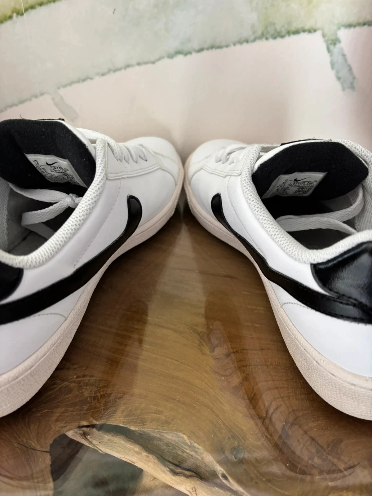 White black Nike court Majestic leather sneakers 44 – photo 6